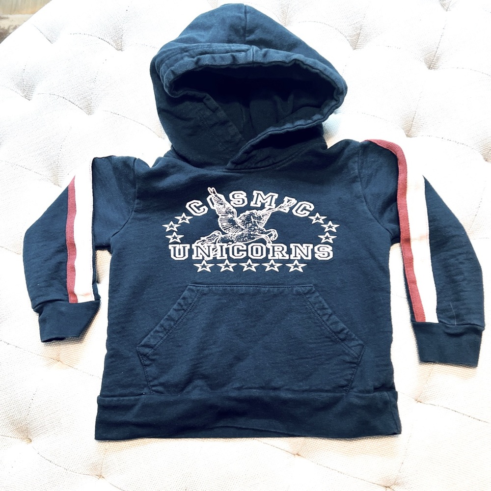 🎉HP🎉Tiny Whales 4T cosmic Unicorns sweatshirt